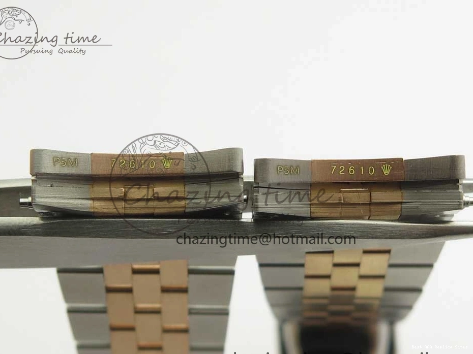 Best AAA Replica Sites 116231 Bracelet Diam on GMF Dial Wrapped 904 3274 SS RG Black FashionForward 36mm SS Wrapped Jubilee A DateJust MOP RG 0121